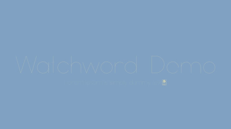 Watchword  Demo Font Family
