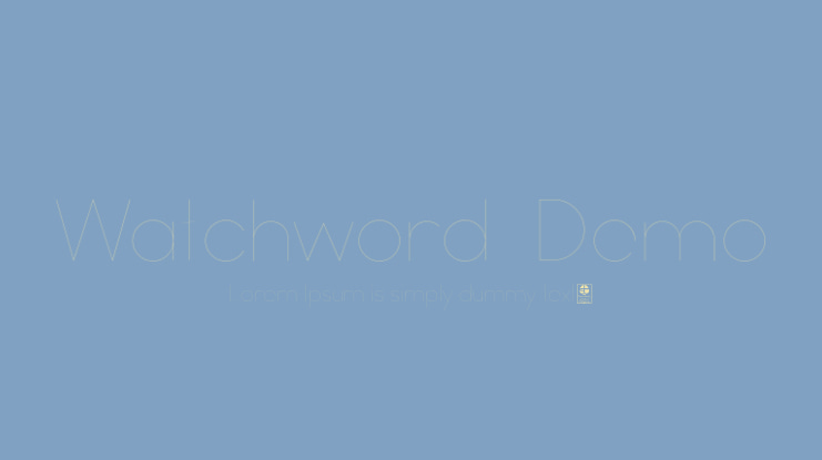 Watchword  Demo Font Family