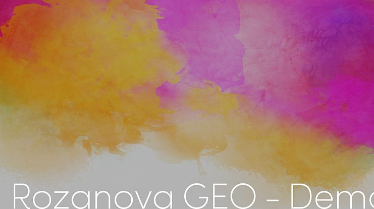 Rozanova GEO - Demo Font Family