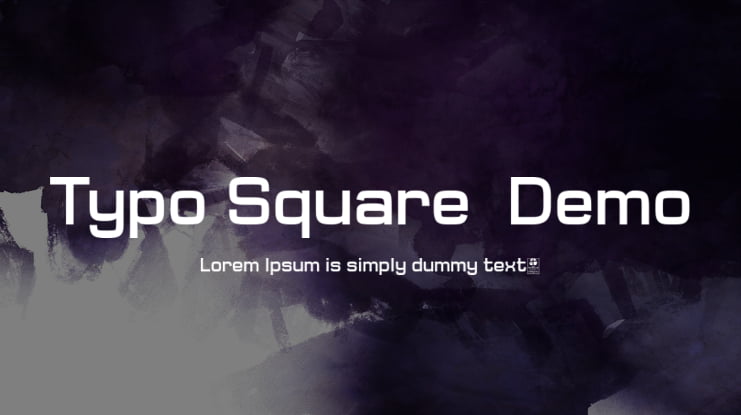 Typo Square  Demo Font Family