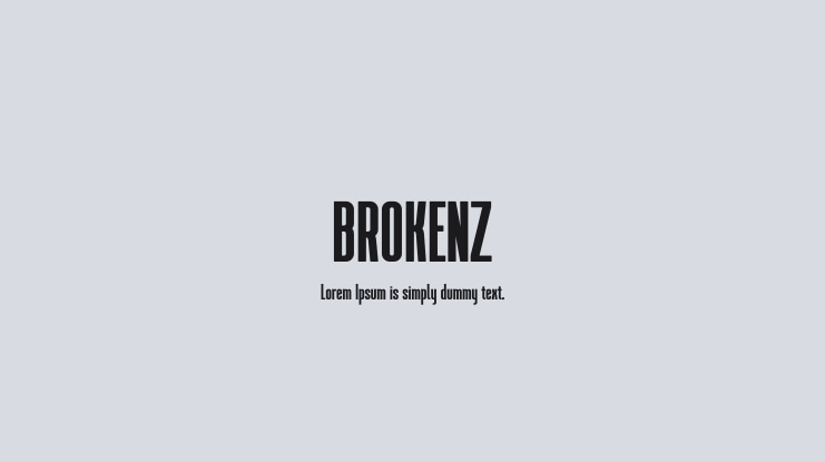 BROKENZ Font