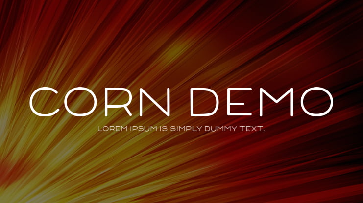 Corn Demo Font