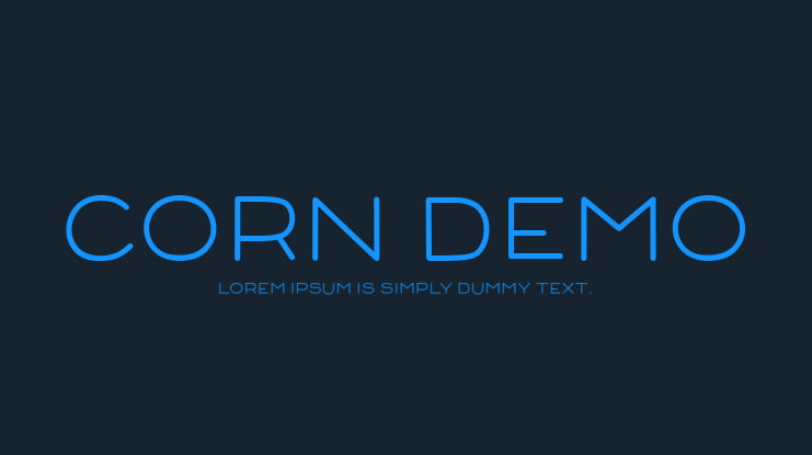 Corn Demo Font