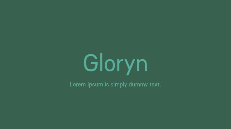 Gloryn Font