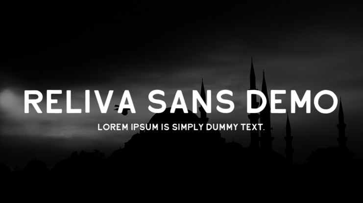 Reliva Sans DEMO Font