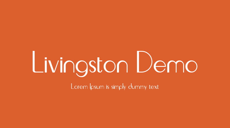 Livingston Demo Font