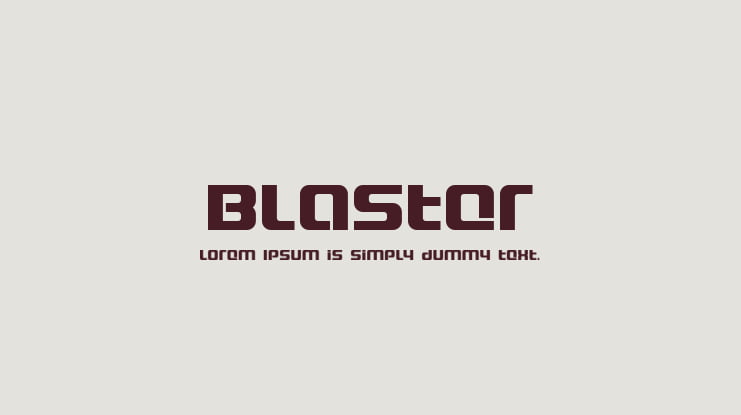 Blaster Font Family