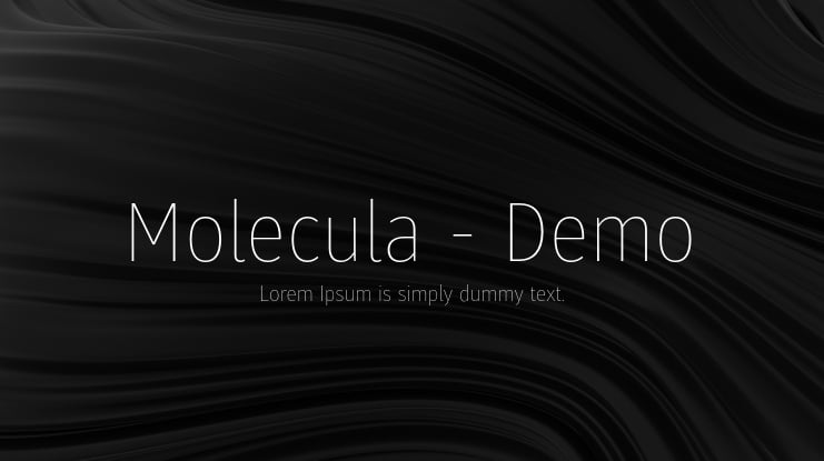 Molecula - Demo Font Family