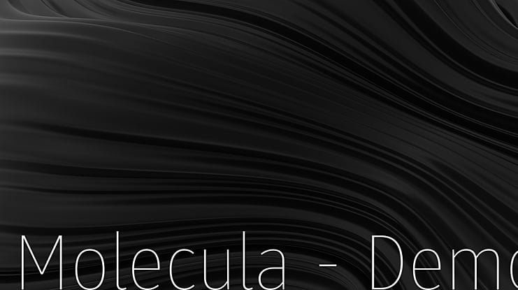 Molecula - Demo Font Family