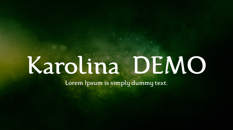 Karolina-DEMO Font