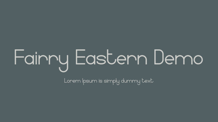 Fairry Eastern Demo Font Family