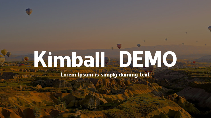 Kimball  DEMO Font