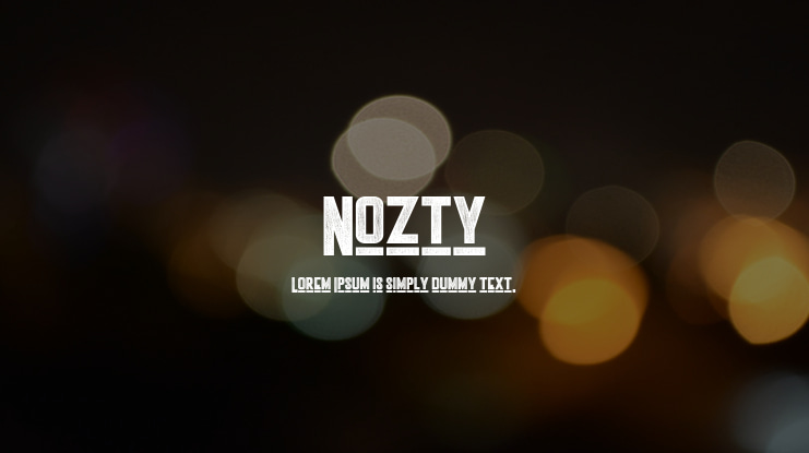 Nozty Font