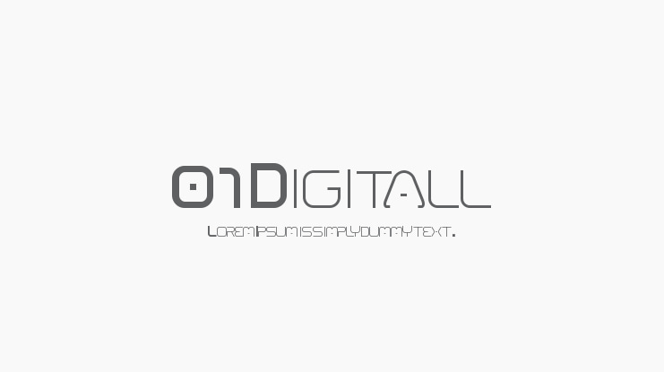 01 Digitall Font