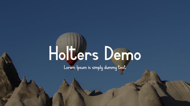 Holters Demo Font Family