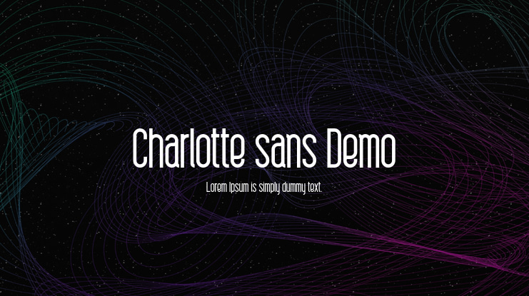 Charlotte sans Demo Font