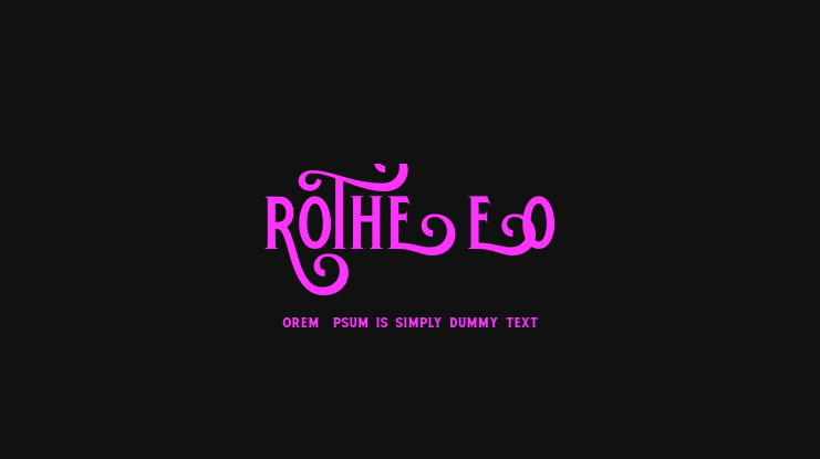 ROTHE DEMO Font
