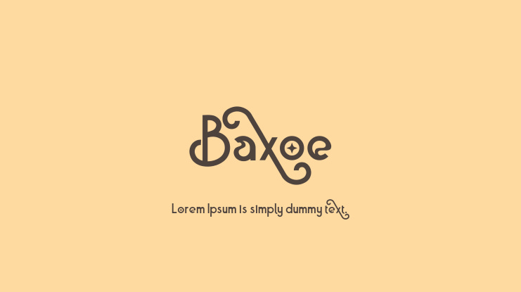 Baxoe Font