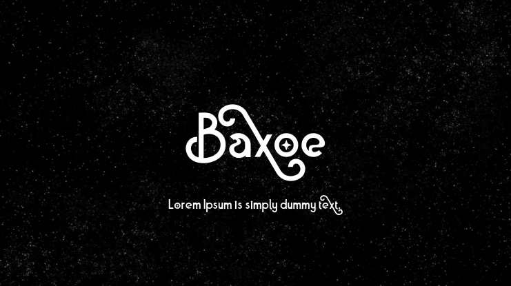Baxoe Font