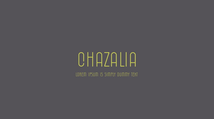 Chazalia Font