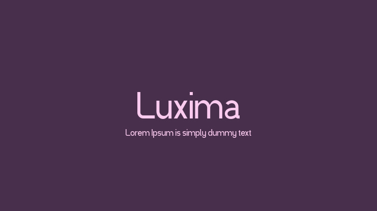 Luxima Font