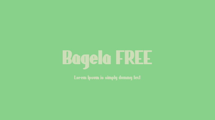 Bagela FREE Font
