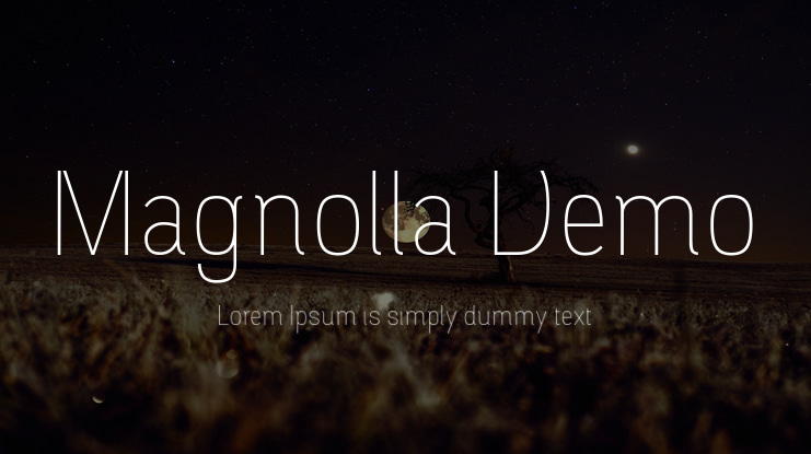 Magnolla Demo Font