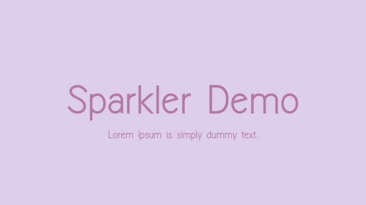 Sparkler-Demo Font