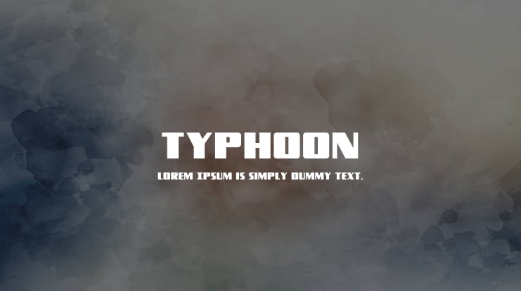 Typhoon Font Family