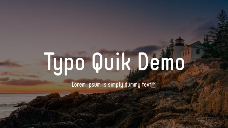 Typo Quik Demo Font Family