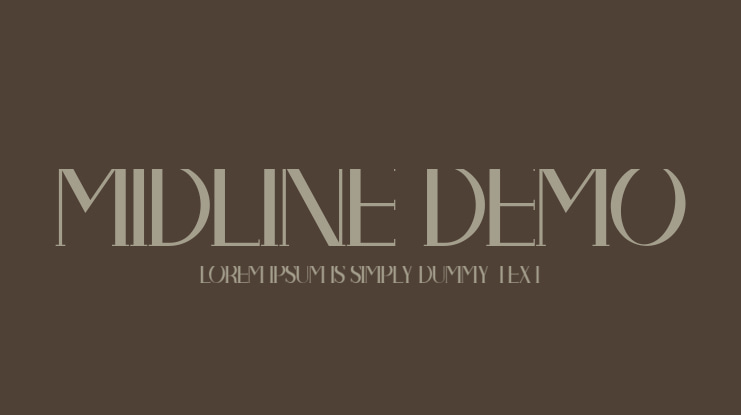 Midline Demo Font