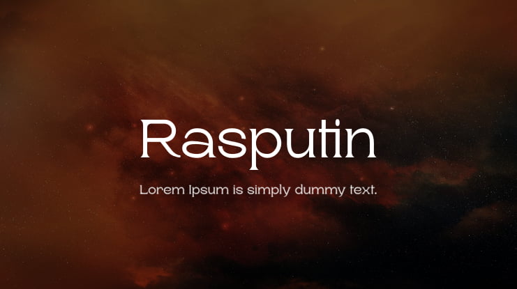 Rasputin Font