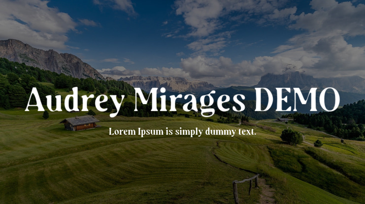 Audrey Mirages DEMO Font