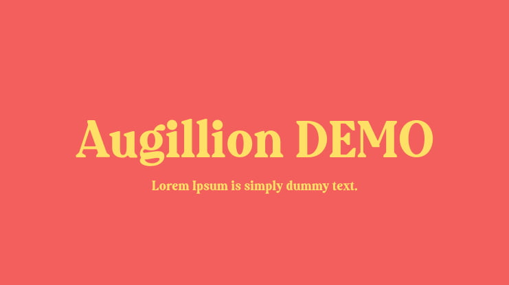Augillion DEMO Font