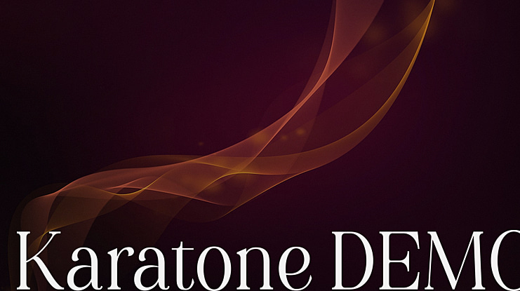Karatone DEMO Font