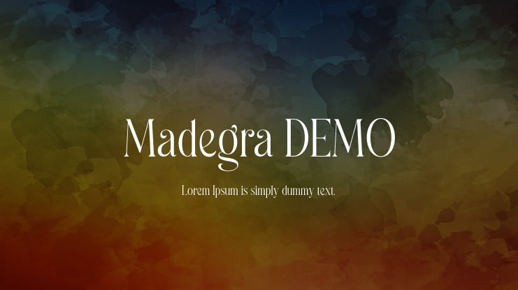 Madegra DEMO Font