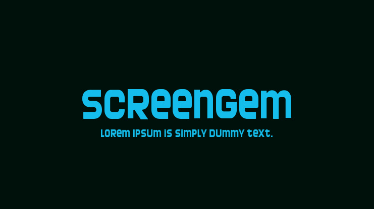 Screengem Font
