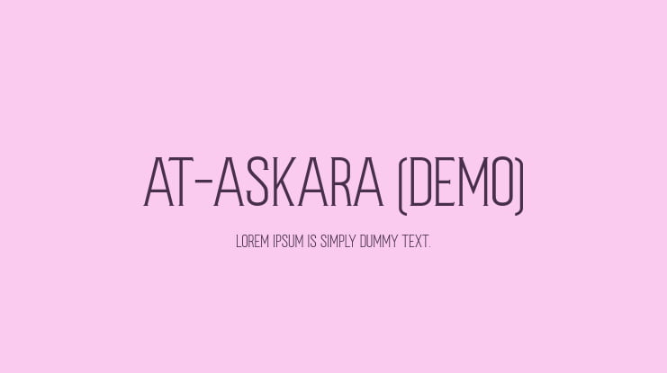 AT-Askara (demo) Font