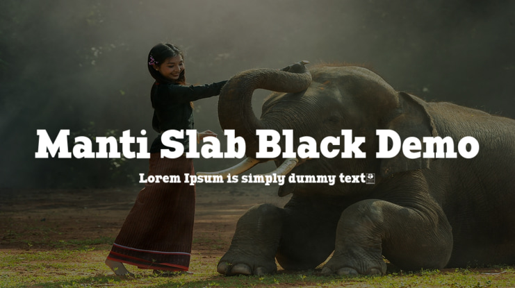 Manti Slab Black Demo Font Family