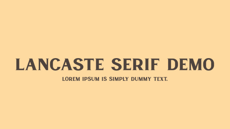 Lancaste Serif Demo Font Family