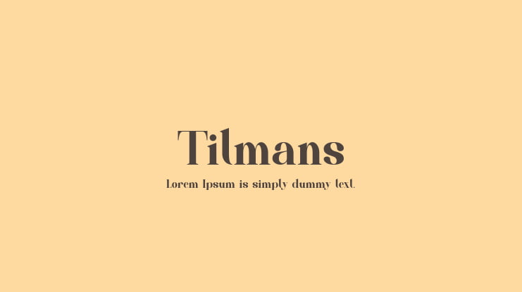 Tilmans Font