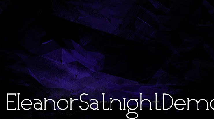 EleanorSatnightDemo Font