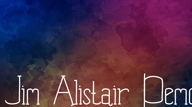 Jim Alistair Demo Font
