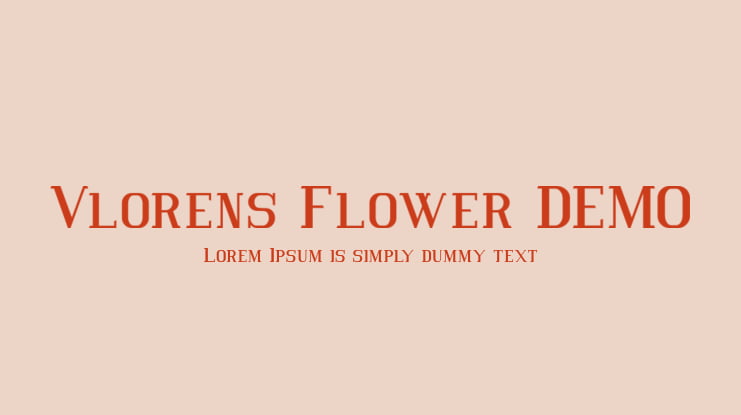 Vlorens Flower DEMO Font Family