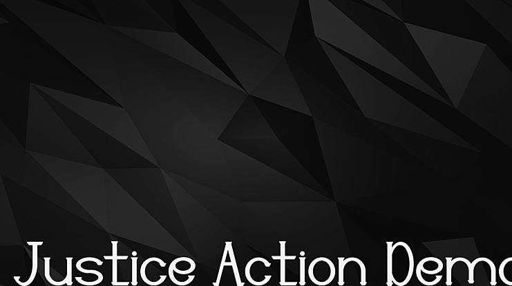 Justice Action Demo Font