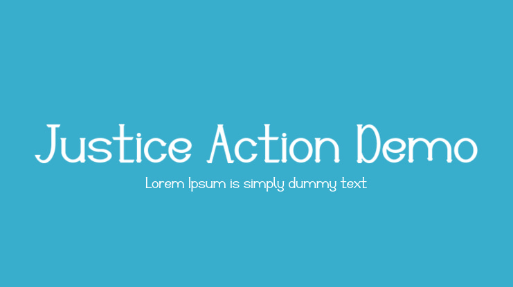 Justice Action Demo Font