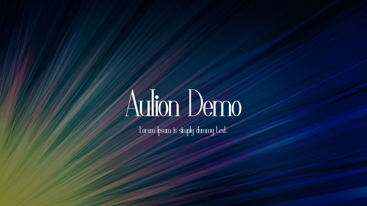 Aulion Demo Font Family