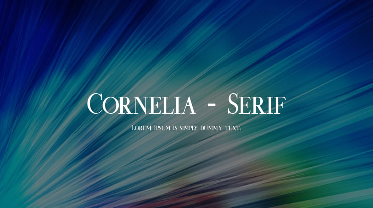 Cornelia - Serif Font