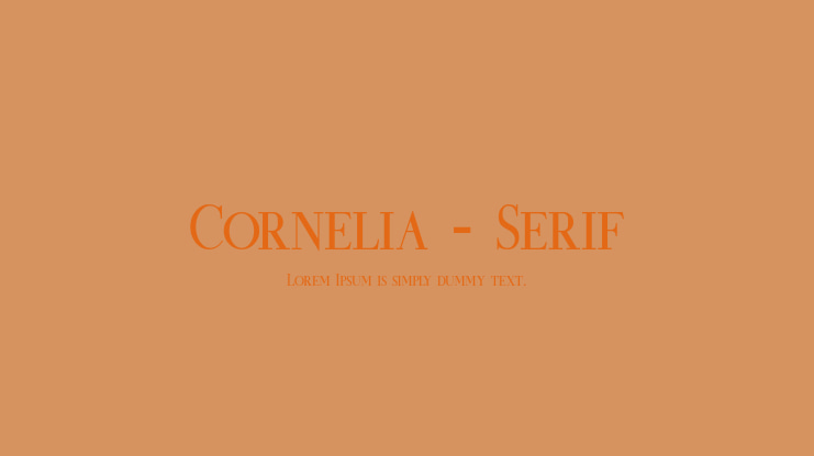 Cornelia - Serif Font