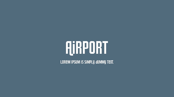 Airport Font